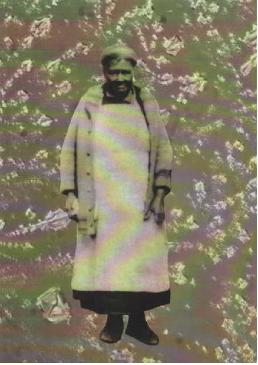 Ancestor standing in a long coat